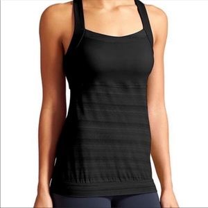 NWT 2 XL Athleta crunch and punch black yoga top